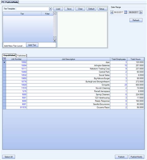 PS: Schedules - Publish, Notify, and Confirm - TEAM Software