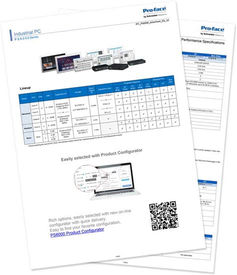 PS-6000B Datasheet Pro-face