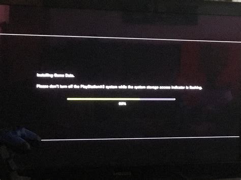 PS3 Installing Game Data Progress Bar Stuck. r/PS3
