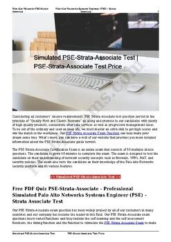 PSE-Strata-Associate Testfagen