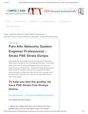 PSE-Strata-Associate Testking