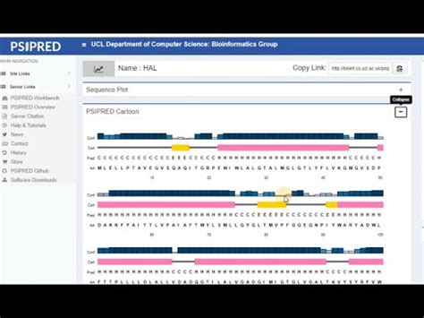 PSI-Pred Software for Predicting Protein