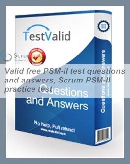 PSM-II Valid Exam Testking