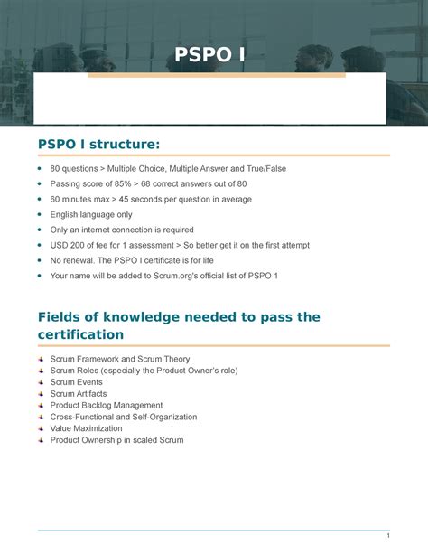 PSPO-I PDF