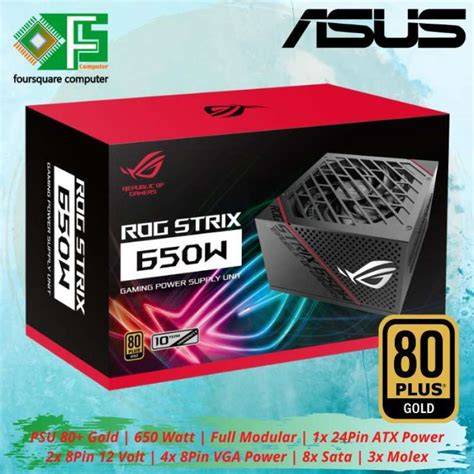 PSU ASUS ROG STRIX 650W 80 Plus Gold Modular - raincitystudios.com