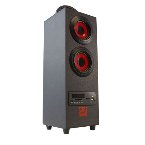 PSYC Torre Premium Bluetooth Tower Speaker - Black/Red