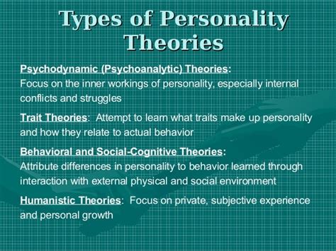 PSYCHOLOGY PERSONALITY THEORIES - SlideShare