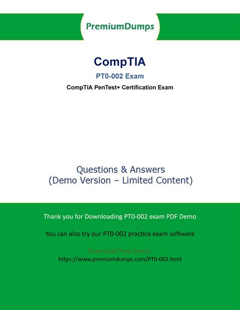 PT0-002 PDF Demo