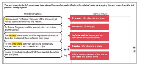 PTE Reading - Re-order paragraphs strategy Real exam questions