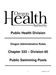 PUBLIC HEALTH DIVISION - Oregon