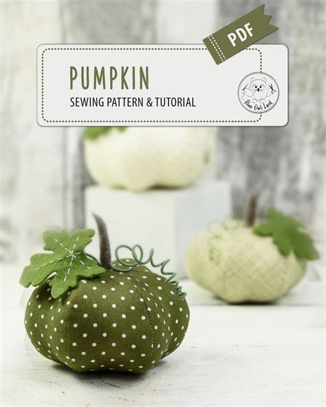 PUMPKIN PDF Sewing Pattern Tutorial. Pumpkin Pincushion. Etsy