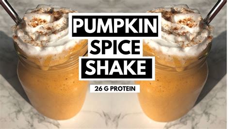 PUMPKIN SPICE SHAKE High Protein Recipes - YouTube