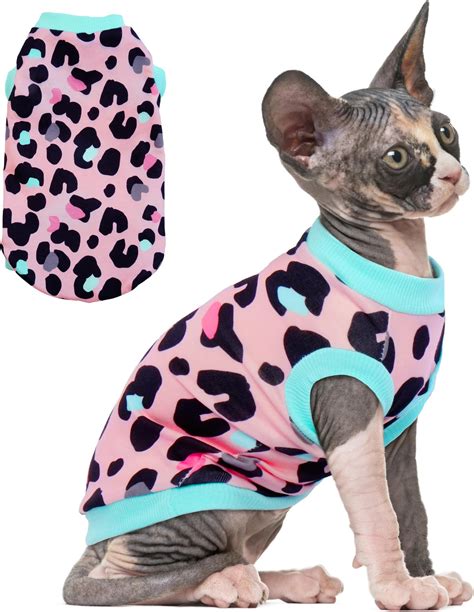 PUMYPOREITY Sphynx Cat Clothes, Soft Cotton Pullover