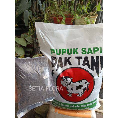Pupuk Kandang Sapi Organik Pak Tani Repack 1kg - raincitystudios.com