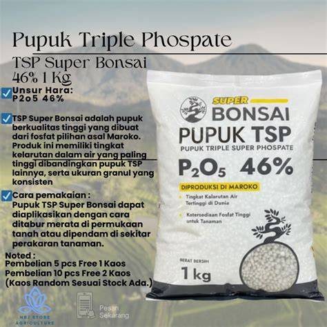 Pupuk Super Bonsai TSP Fosfat 1 kg - Shopee Indonesia - raincitystudios.com