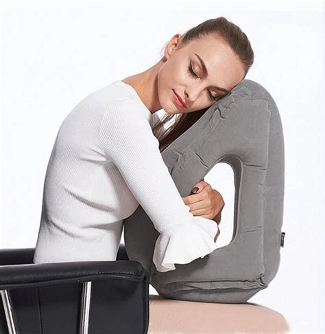 PVC Office Nap Rest Neck Head Chin Pillow Inflatable Air Cushion …