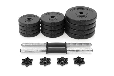 PVC-VINYL DUMBBELLS SET - LIVEPRO - 20KG - weshare.mu