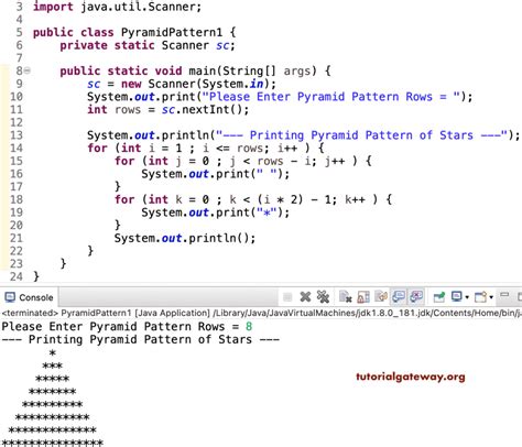 Pyramid Program in Java - wintechmobiles.com