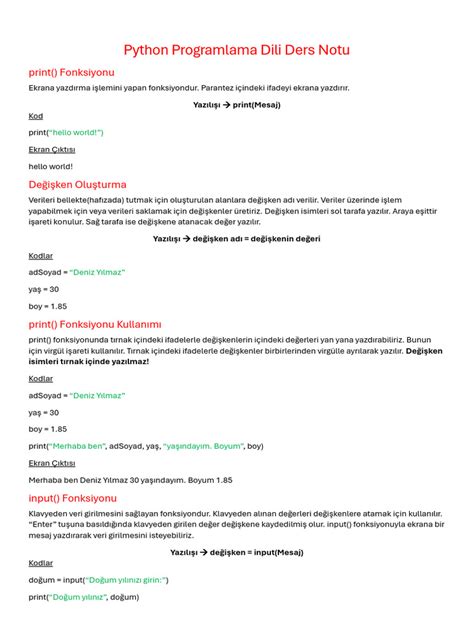 PYTHON DERS NOTU 2 MEB.