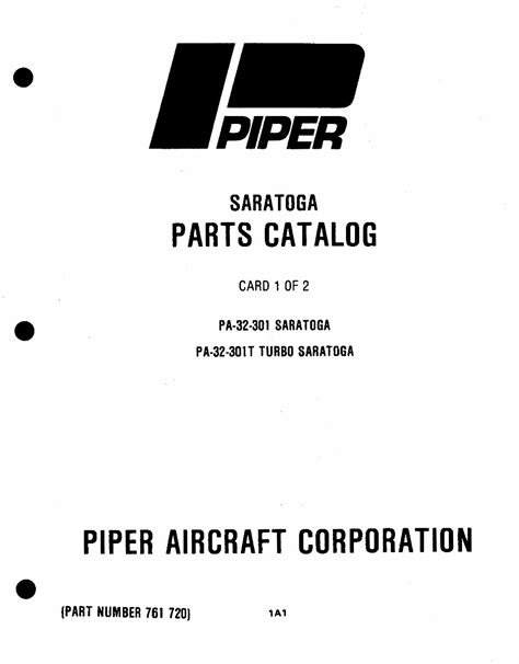 Pa 32 301 pa 32 301t saratoga illustrated parts catalog manual. - Panic attacks workbook a guided program for beating the panic.