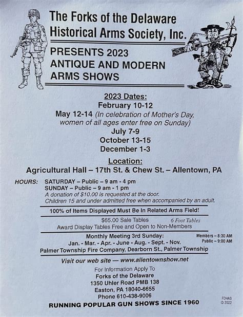 Pa gun shows 2024 schedule. These events take place throughout the year in various locations around PA, and each show offers its unique vendors and experiences. Whether you're a seasoned collector or just starting, don't miss out on the chance to attend an Scranton, PA gun show. April. Apr 27th – 28th, 2024. Great Middletown Firearm & Knife Show. Orange County Fairgrounds. 