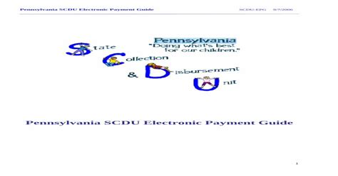 Pa scdu. Mail Payments to: Pennsylvania SCDU P.O. Box 69110 Harrisburg, PA 17106-9110 . Title: Microsoft Word - testdoc.doc Author: JPopa Created Date: 4/20/2006 2:58:46 PM ... 