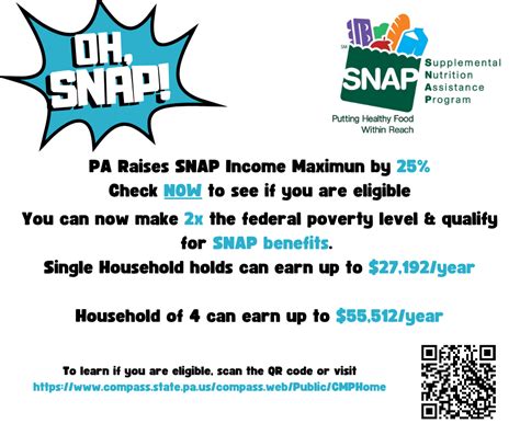 Pa snap balance. The reporting requirements for Food Stamp recipients vary by household size and income level. Please use the attached chart when determining if the increase in your household income should be reported to the CAO or Change Center (1-877-395-8930 or 1-215-560-7226 for Philadelphia residents only). 