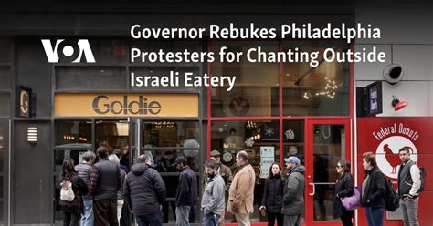 Pa. Gov. rebukes protesters for chanting outside Jewish restaurant