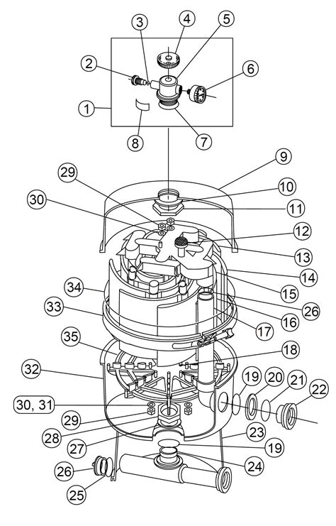 Pac Fab Nautilus FNS Pool Filter Parts Diagram