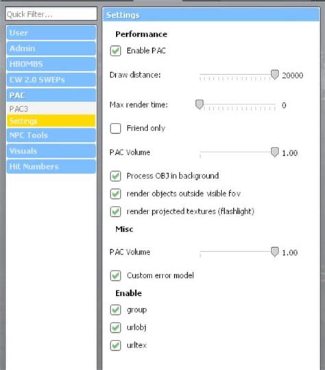 Pac3 gmod urls.  If you're using content from Episode 2 (which very few ...