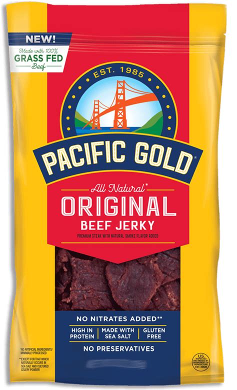 Pacific Gold Original Beef Jerky - Fooducate