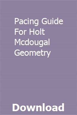 Pacing guide for holt mcdougal geometry. - Tecumseh l head 3 11 hp 4 cycle small engine repair manual.