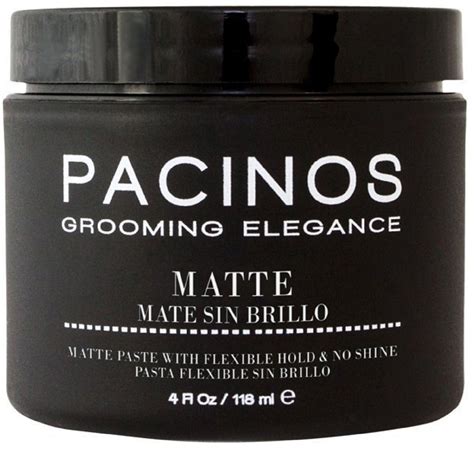 Pacinos. Pacinos Pomade provides frizz control for a slick and smooth look which may be ideal for straight, wavy or coarse hair. This Pomade has a flexible hold with a high shine finish and is water-soluble to easily wash... Regular price $ 15.99. Regular price Sale price $ 15.99. Unit price ... 