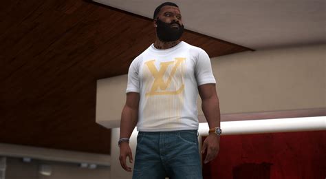 Pack T-shirts Louis Vuitton for Franklin - GTA5-Mods.com