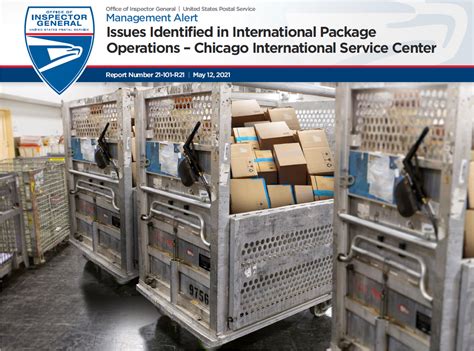 Package stuck at chicago il international distribution center.  Arrived at USPS Re...