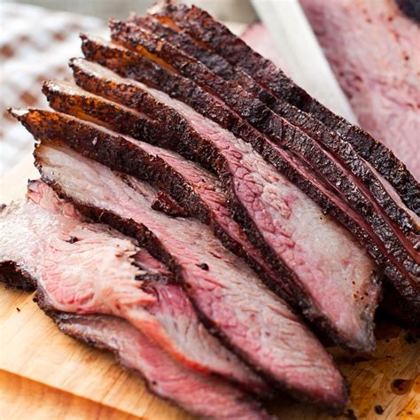 Packer brisket. Texas brisket. When you’re talking Texas brisket, you’re talking about a full, packer brisket (i.e. the entire cut, with both point and flat sections intact) that weighs anywhere from 8 to 12 ... 
