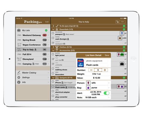 Packing Pro 10 1 Update Adds Support for iOS 8 and iPhone 6 Appcraver