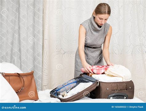 Packing woman