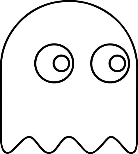Pacman Ghost Eyes Template