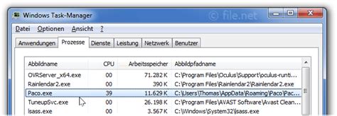 Paco.exe Windows Prozess - Was ist das? - file