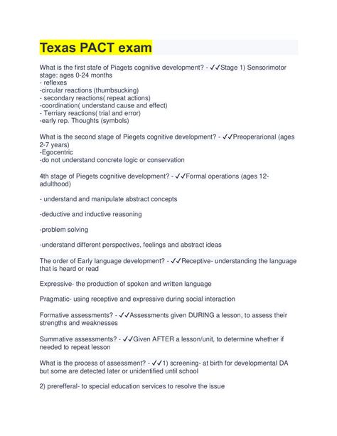 Pact Study Guide Questions And Answers