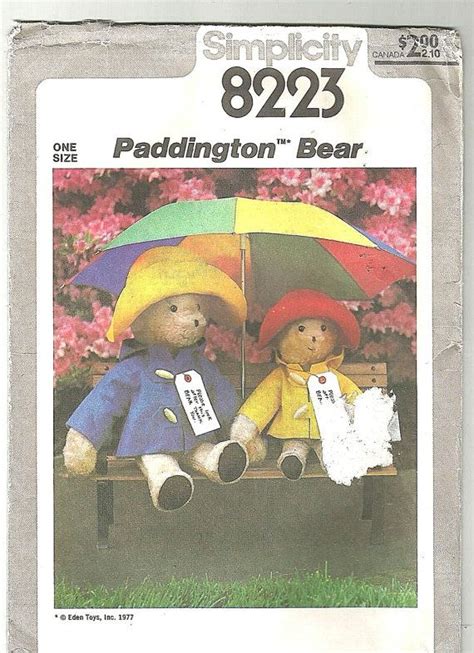 Paddington Bear Pattern Sewing - Etsy