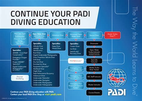 Padi Certification Chart