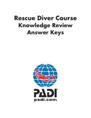 Padi rescue diver manual knowledge review answers. - The procrastinators handbook mastering art of doing it now rita emmett.