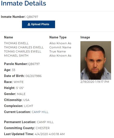 Search for any inmate in custody (or released) who has r
