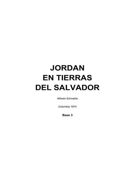 Padre jordán en tierras del salvador, 1880. - Shop manual for triumph america 2011.