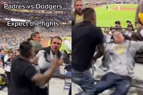 Padres Fan Catches A Vicious Fist To The Face During Brawl With Dodgers …