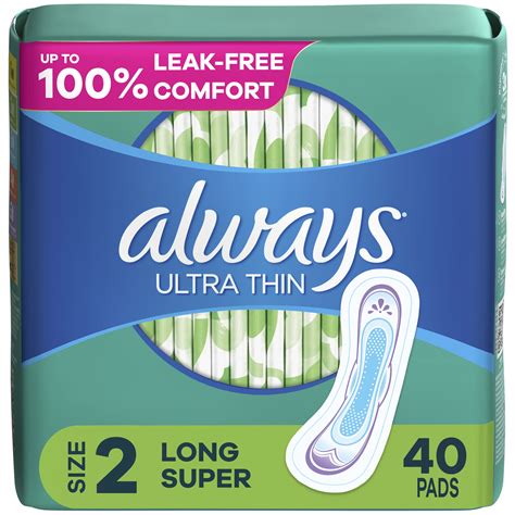 Pads without wings. Stay protected and confident during your period with ALWAYS Ultra Normal (Size 1) Sanitary Towels without wings. Thanks to a super absorbent core with InstantDry System that absorbs wetness in seconds, ALWAYS Ultra Sanitary Towels keep you free from leaks. Plus, Odour Neutralising Technology keeps you feeling confidently fresh all day long ... 
