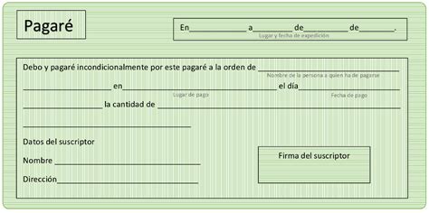 Pagaré - Modelo, Formato para Rellenar - Word y PDF