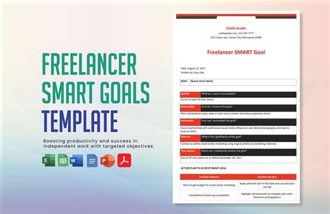 Page 3 Smart Goal Templates in Google Docs FREE Download